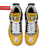 25% OFF Personalized Pittsburgh Steelers Jordan Sneakers AJ04 - Now