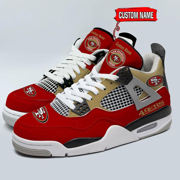 25% OFF Personalized San Francisco 49ers Jordan Sneakers AJ04 - Now