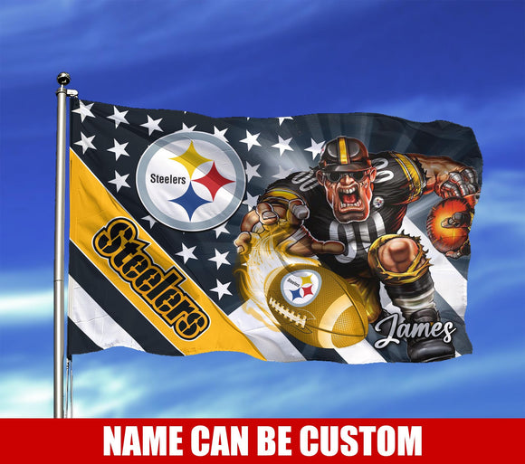 The Best Cheap Pittsburgh Steelers Flag Mascot Custom Name