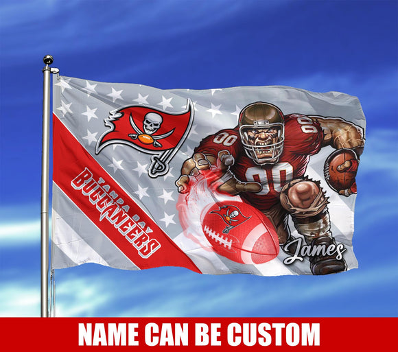 The Best Cheap Tampa Bay Buccaneers Flag Mascot Custom Name