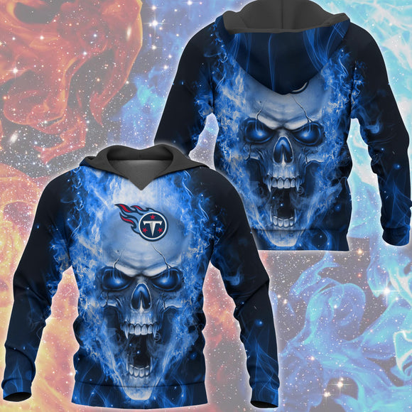 20% OFF Tennessee Titans Skull Hoodies Smoke For Men