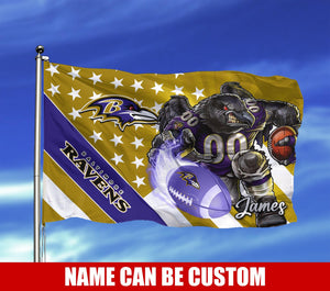 The Best Cheap Baltimore Ravens Flag Mascot Custom Name