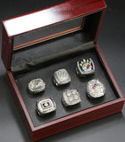 Set 6pcs (1974 - 2008) Pittsburgh Steelers Super Bowl Rings
