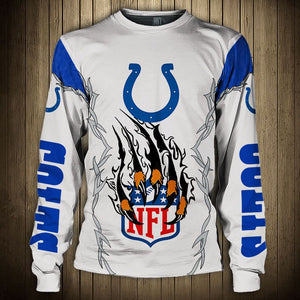 20% OFF Best Best White Indianapolis Colts Sweatshirts Claw On Sale