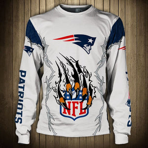 20% OFF Best Best White New England Patriots Sweatshirts Claw On Sale