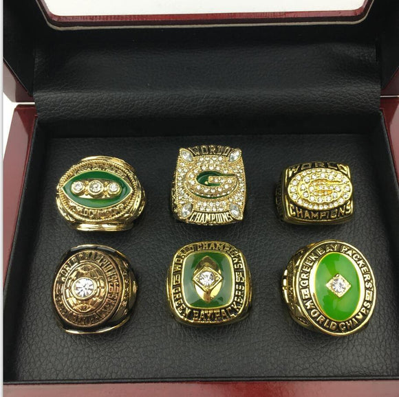 1961 1965 1966 1967 1996 2010 Green Bay Packers Championship Rings Set