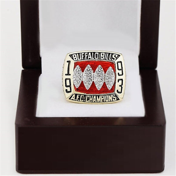 Lowest Price 1993 Buffalo Bills AFC Championship Ring Replica 