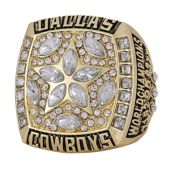 1995 Dallas Cowboys Super Bowl Ring Replica color gold