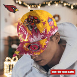Hot Selling Arizona Cardinals Adjustable Hat Mascot & Flame - Custom Name