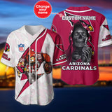 20% OFF Best Arizona Cardinals Baseball Jersey Skull Custom Name