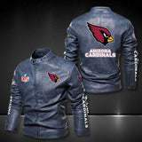 30% OFF Arizona Cardinals Faux Leather Varsity Jacket - Hurry! Offer ends soon