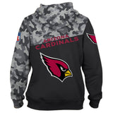 20% OFF Arizona Cardinals Military Hoodie 3D- Limited Time Sale