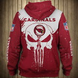 20% OFF Men’s Black Arizona Cardinals Hoodies Punisher Skull On Sale