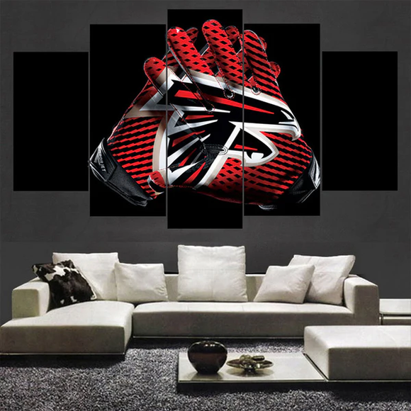 Up to 30% Atlanta Falcons Canvas Wall Art Gloves Hand