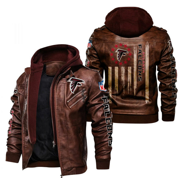 30% OFF Atlanta Falcons Faux Leather Jacket - Limited Time Offer