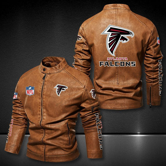 30% OFF Atlanta Falcons Faux Leather Varsity Jacket - Hurry! Offer ends soon