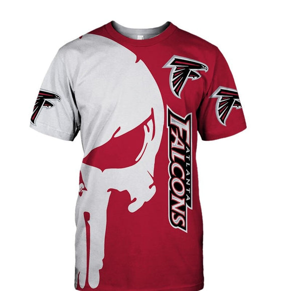 15% OFF Men's Atlanta Falcons T Shirt Punisher Skull