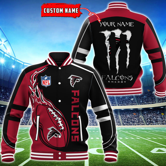 18% OFF Atlanta Falcons Varsity Jackets Monster Energy Custom Name