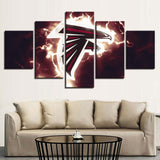 Up To 30% OFF Atlanta Falcons Wall Art Lightning Canvas Print