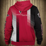 11% OFF Atlanta Falcons Zipper Hoodie Stripe - Limited Time Offer