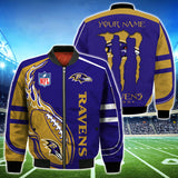 20% SALE OFF Baltimore Ravens Bomber Jackets Monster Energy Custom Name