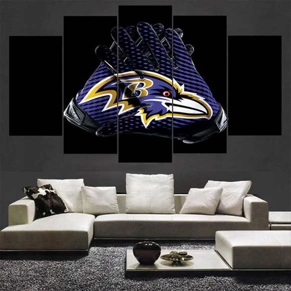 Up to 30% Baltimore Ravens Canvas Wall Art Gloves Hand