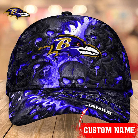 The Best Cheap Baltimore Ravens Caps Skull Custom Name
