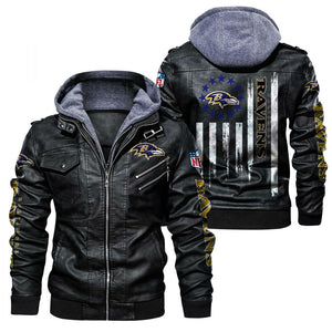 30% OFF Baltimore Ravens Faux Leather Jacket - Limited Time Offer