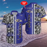 15% SALE OFF Baltimore Ravens Hawaiian Shirt Custom Name