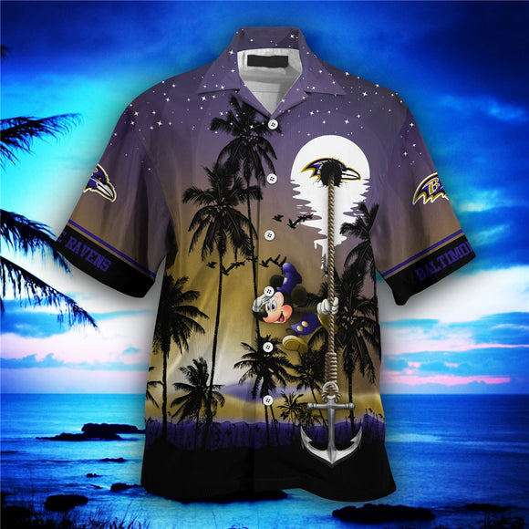18% OFF Cheap Baltimore Ravens Hawaiian Shirt Hawaii Night Sky