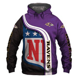 20% OFF Cheap Baltimore Ravens Hoodies Football 3D No 08 On Sale