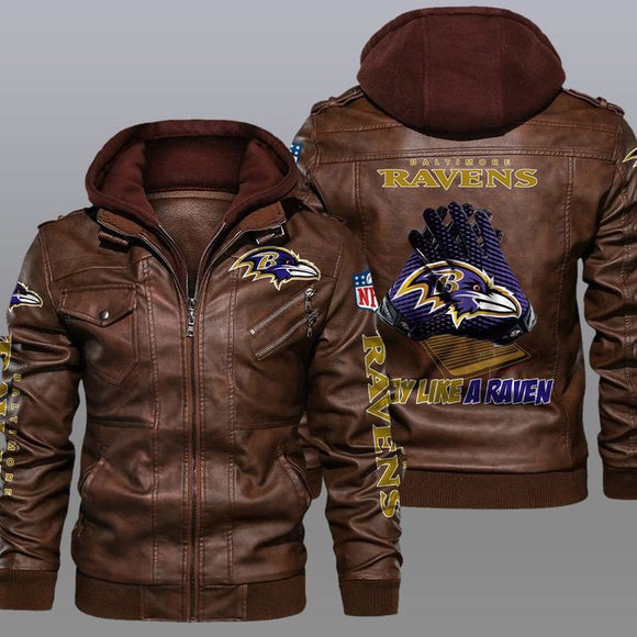 30% OFF New Design Baltimore Ravens Leather Jacket For True Fan