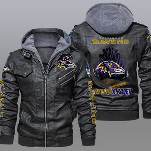 30% OFF New Design Baltimore Ravens Leather Jacket For True Fan