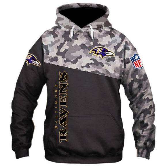 20% OFF Baltimore Ravens Military Hoodie 3D- Limited Time Sale