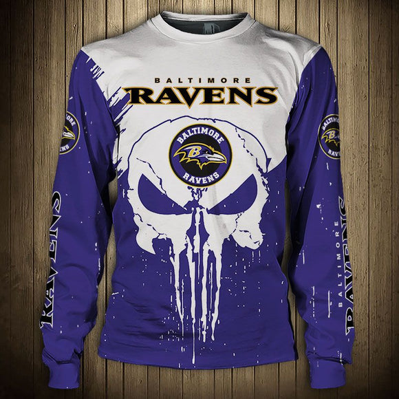 20% OFF Men’s Baltimore Ravens Sweatshirt Punisher On Sale