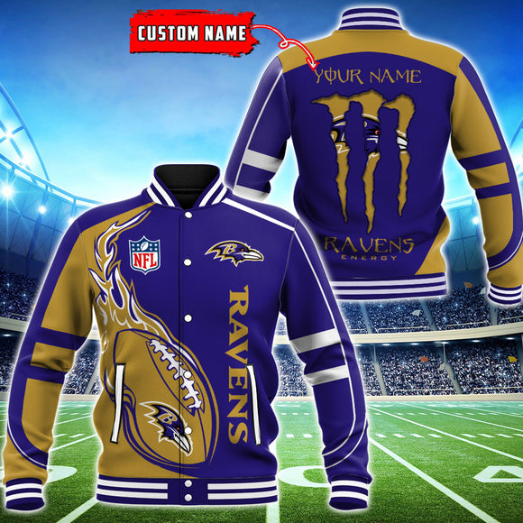 19% OFF Baltimore Ravens Varsity Jackets Monster Energy Custom Name