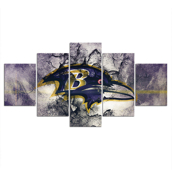 30% SALE OFF Baltimore Ravens Wall Art Soil Cracks Canvas Print