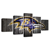 Up to 30% OFF Baltimore Ravens Wall Art Wooden Canvas Print