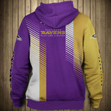 11% OFF Baltimore Ravens Zipper Hoodie Stripe - Limited Time Offer