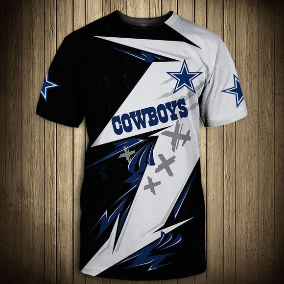 Black & White Dallas Cowboys T Shirt Mens Footballfan365
