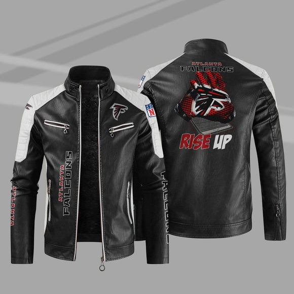 Buy Block Atlanta Falcons Leather Jacket - Get 25% OFF Now
