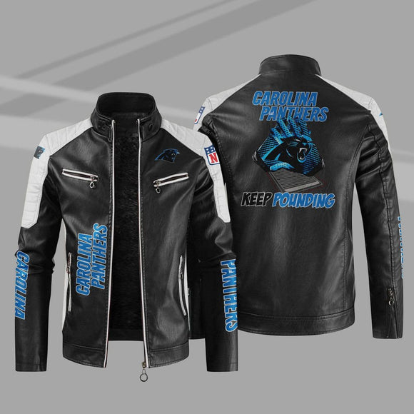 Buy Block Carolina Panthers Leather Jacket - Get 25% OFF Now