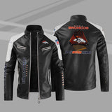 Buy Block Denver Broncos Leather Jacket - Get 25% OFF Now