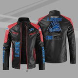 Buy Block Detroit Lions Leather Jacket - Get 25% OFF Now