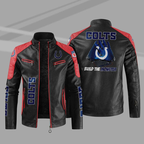 Buy Block Indianapolis Colts Leather Jacket - Get 25% OFF Now