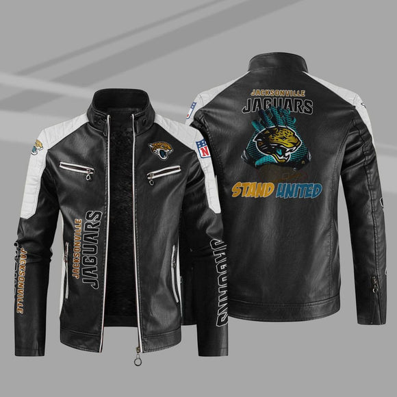 Buy Block Jacksonville Jaguars Leather Jacket - Get 25% OFF Now