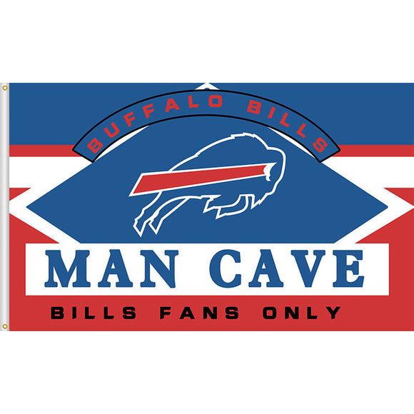 25% SALE OFF Buffalo Bills Man Cave Flag 3x5 Ft