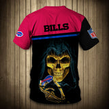 15% SALE OFF Buffalo Bills T-shirt Skull On Back