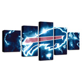 Up To 30% OFF Buffalo Bills Wall Art Lightning Canvas Print