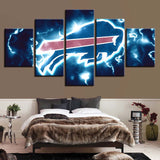 Up To 30% OFF Buffalo Bills Wall Art Lightning Canvas Print